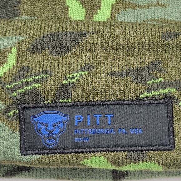 Pitt Panthers Nike Mens Womens Beanie Camo Military Appreciation Cuffed Knit - Picture 4 of 6